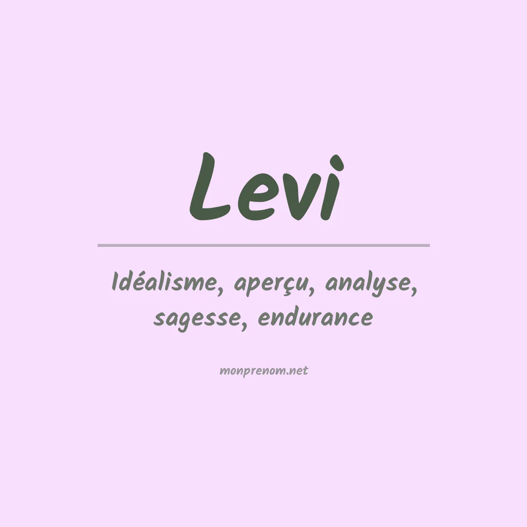 Prénom Levi