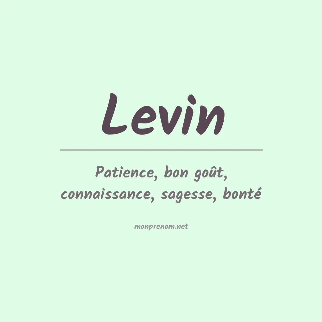 Prénom Levin