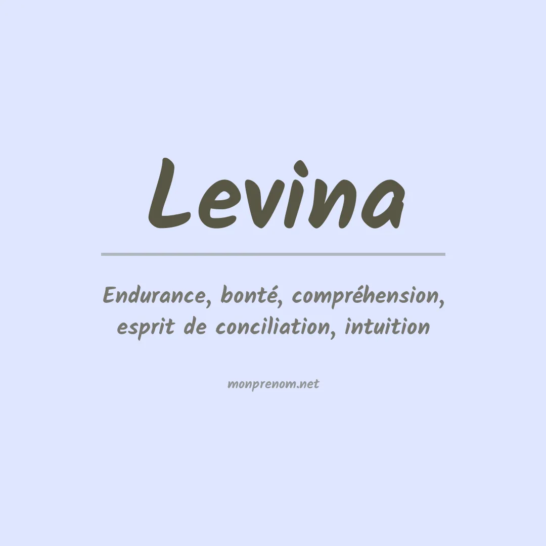 Prénom Levina
