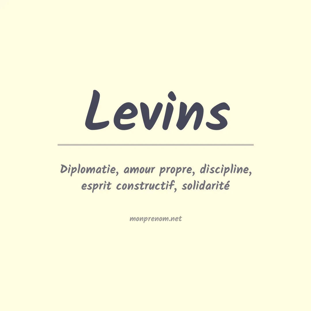 Prénom Levins