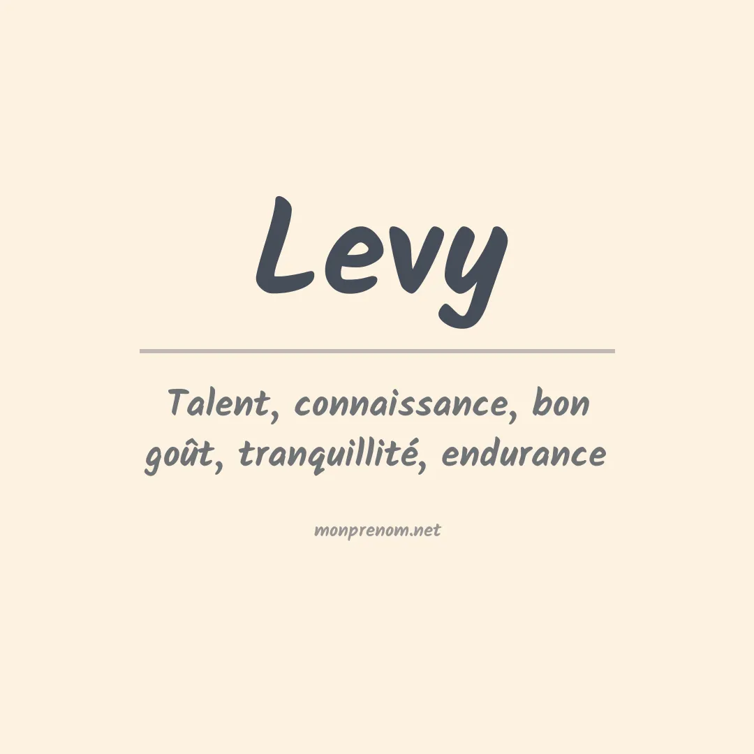 Prénom Levy