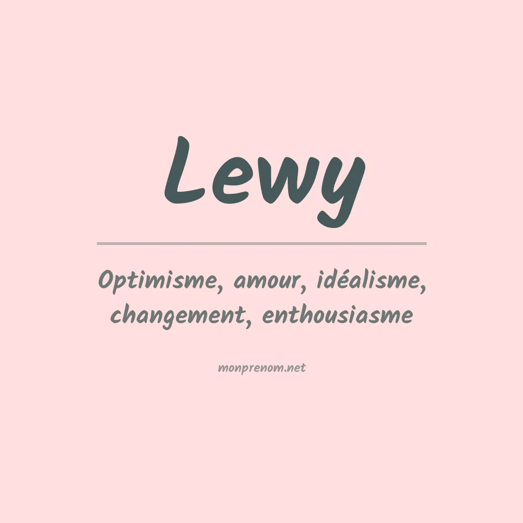 Prénom Lewy
