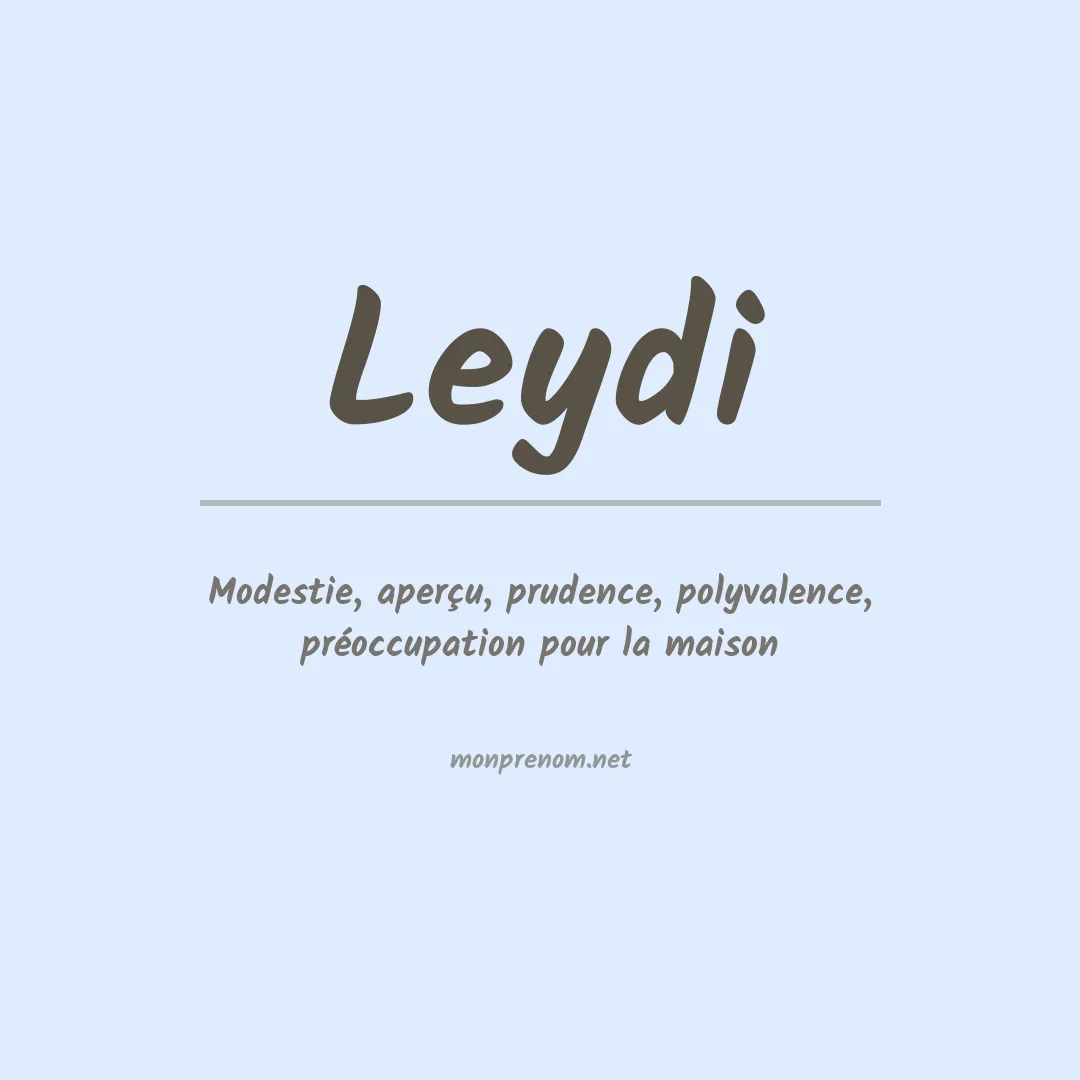Prénom Leydi