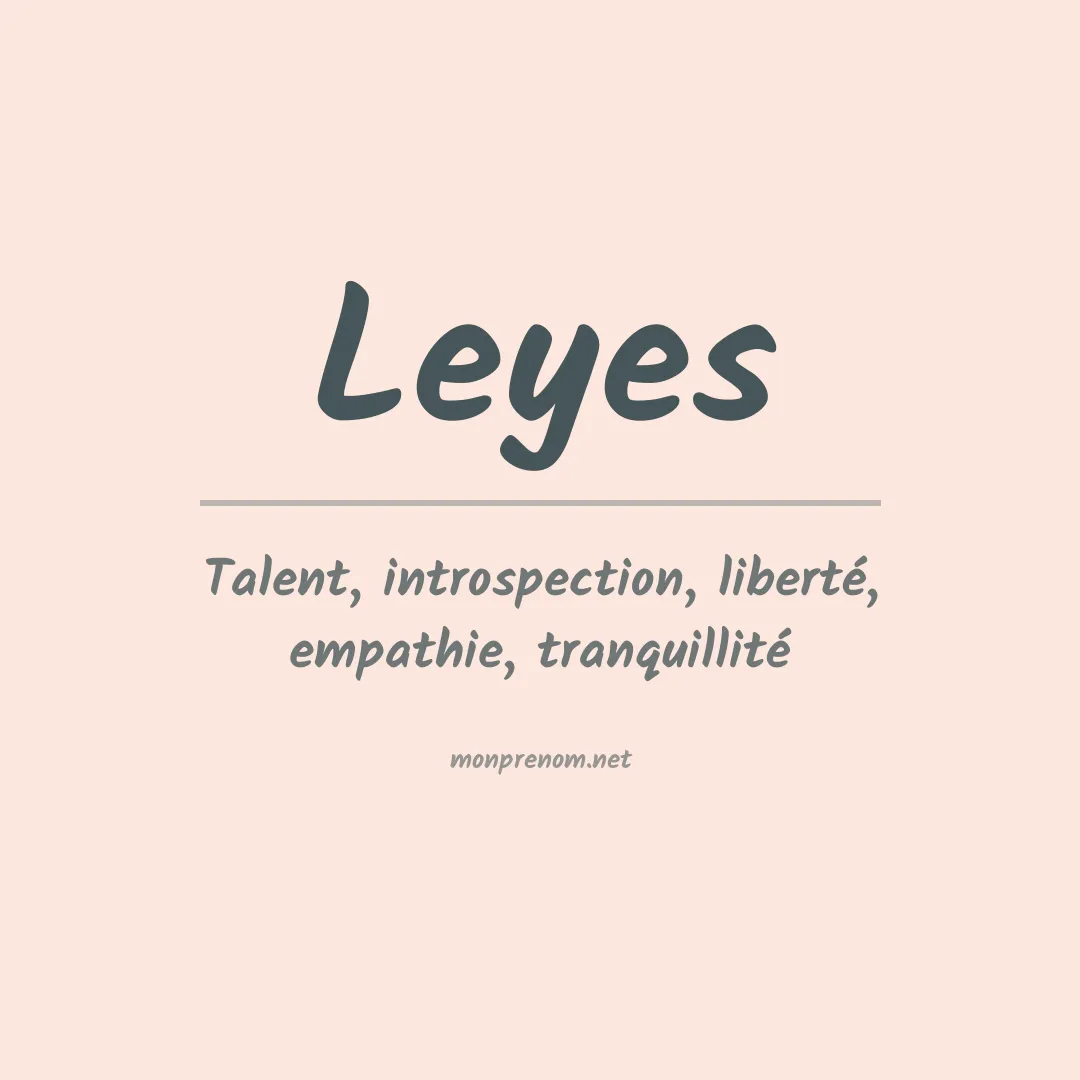 Prénom Leyes