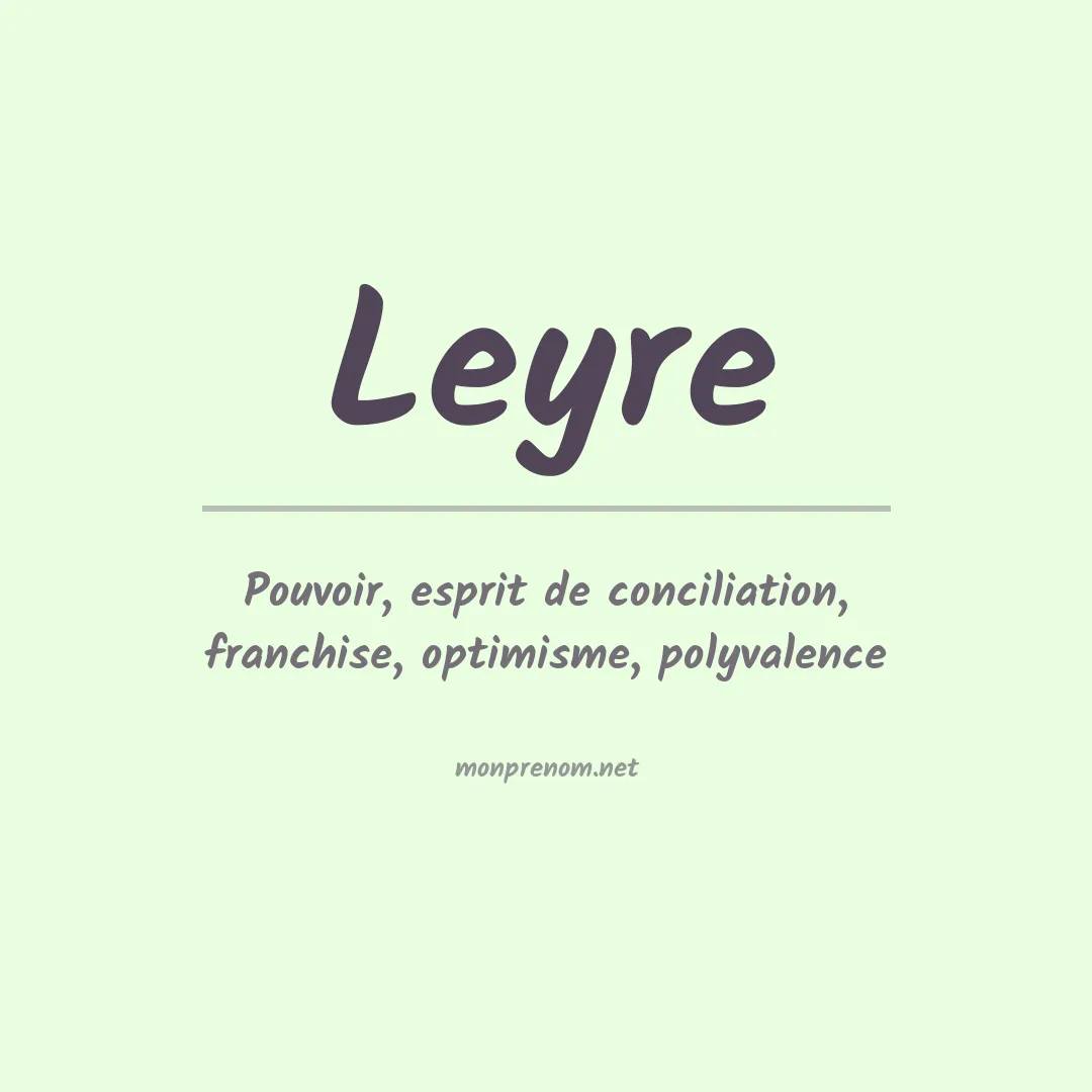 Prénom Leyre