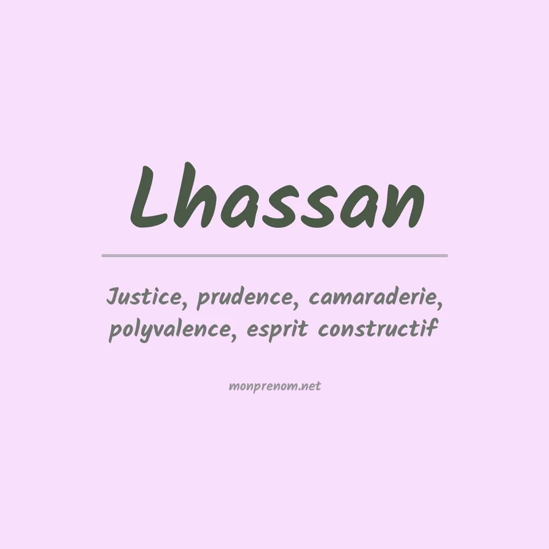 Prénom Lhassan
