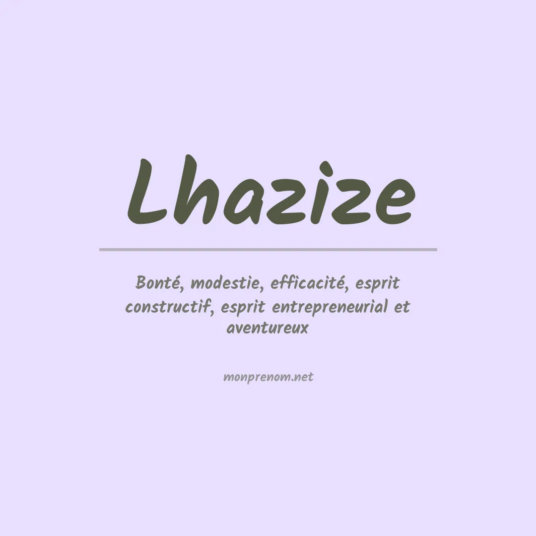 Prénom Lhazize