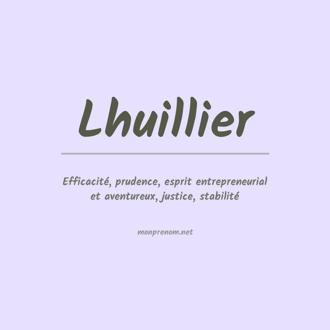 Prénom Lhuillier