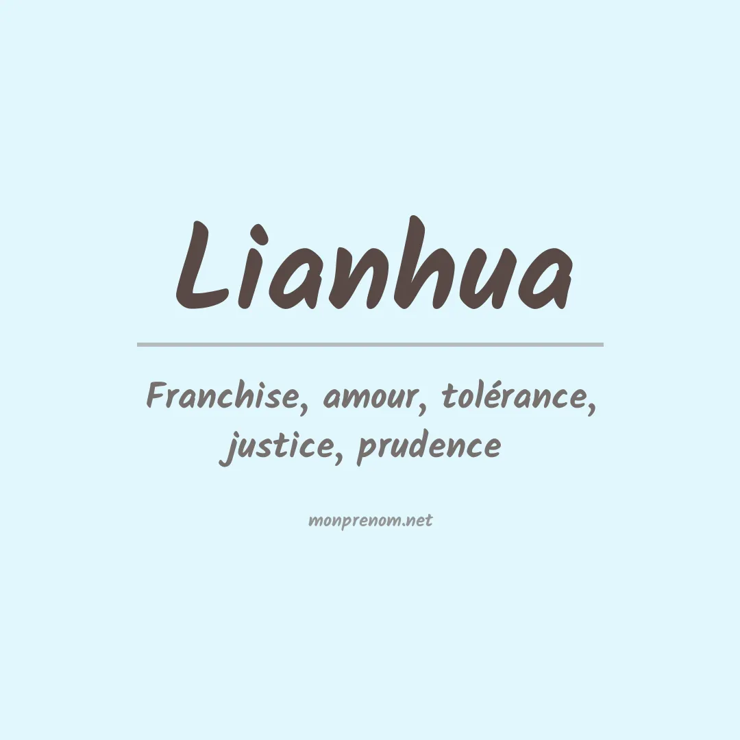 Signification du prénom Lianhua