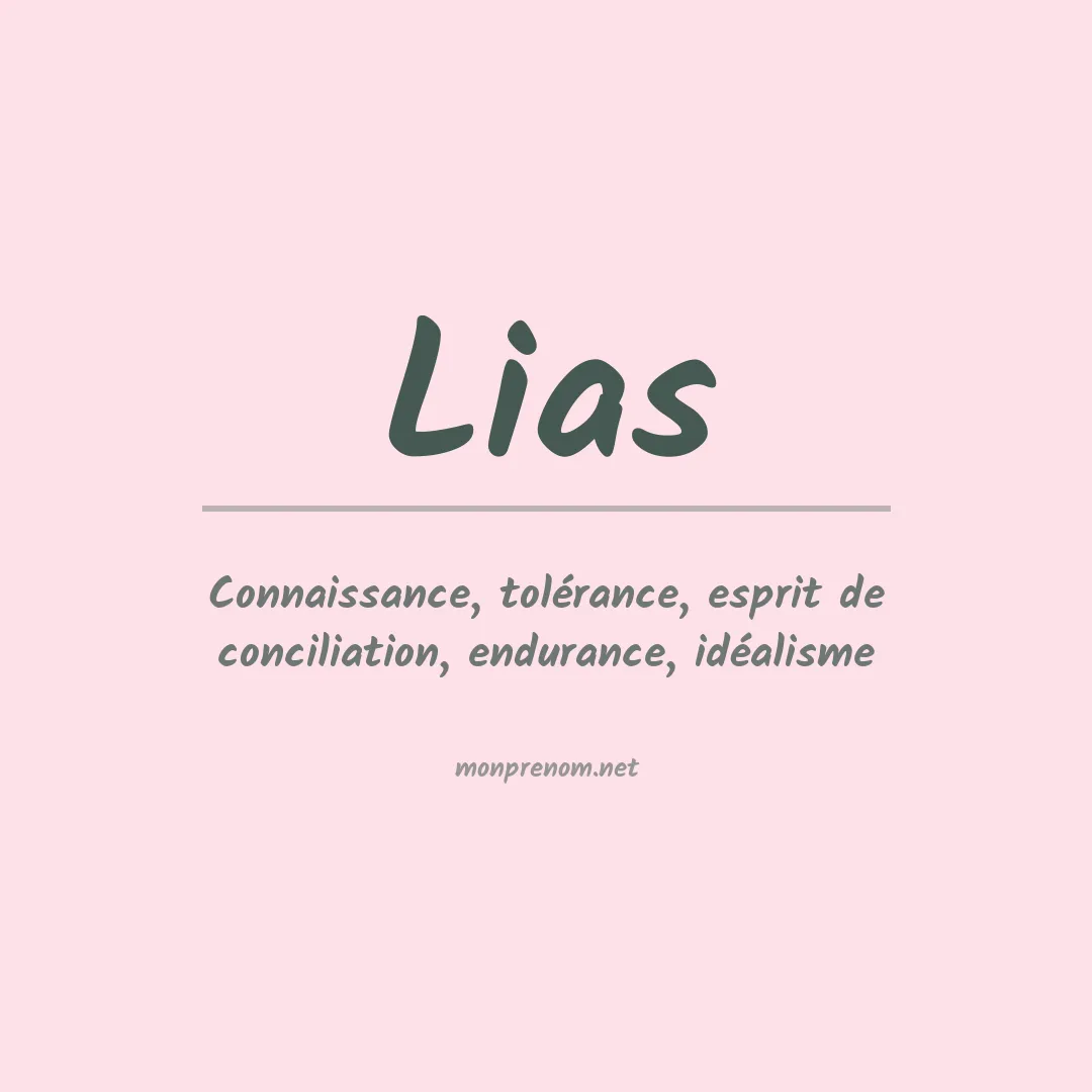 Prénom Lias