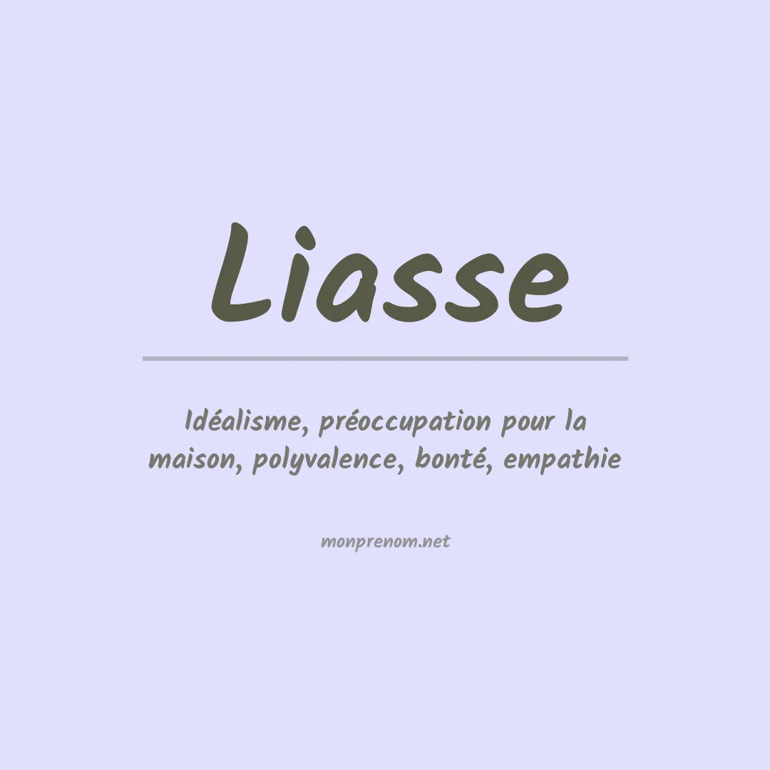 Signification du prénom Liasse