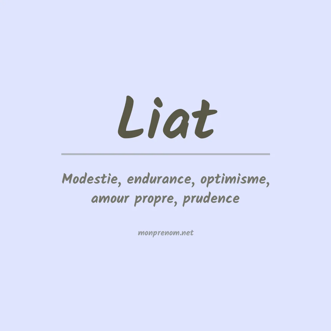 Signification du prénom Liat