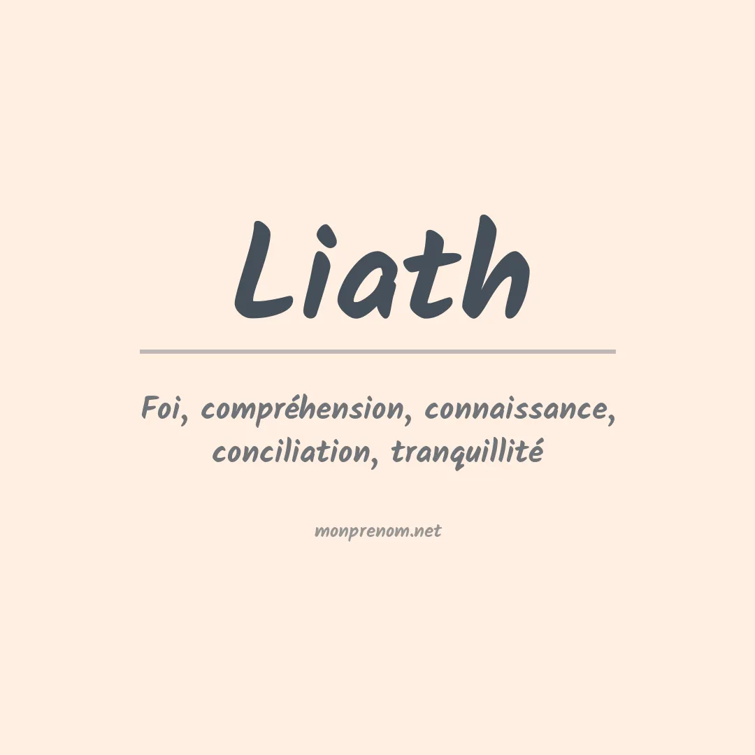 Signification du prénom Liath