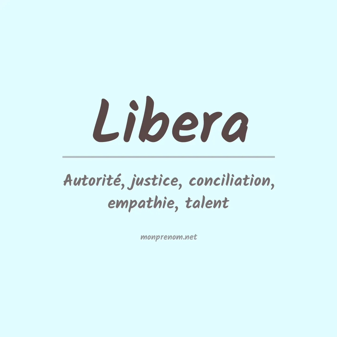 Prénom Libera