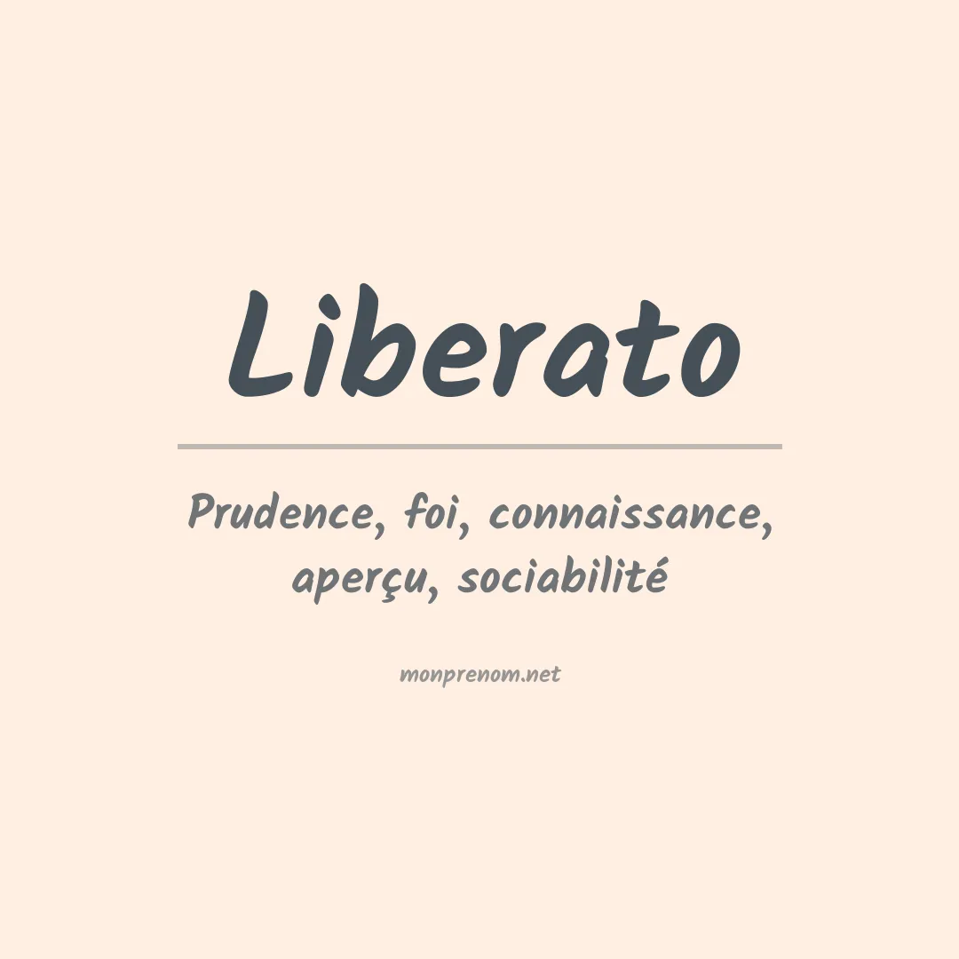 Prénom Liberato