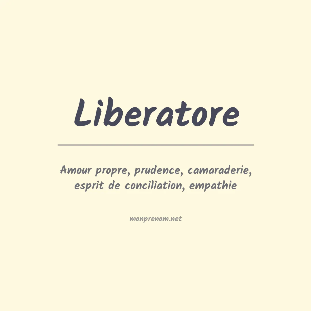 Prénom Liberatore