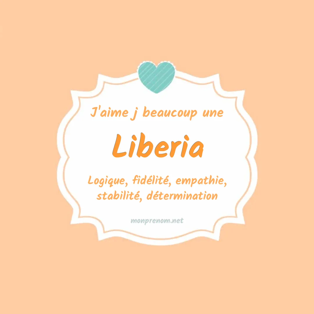 J'aime beaucoup Liberia