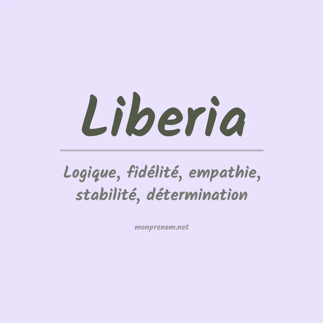 Prénom Liberia