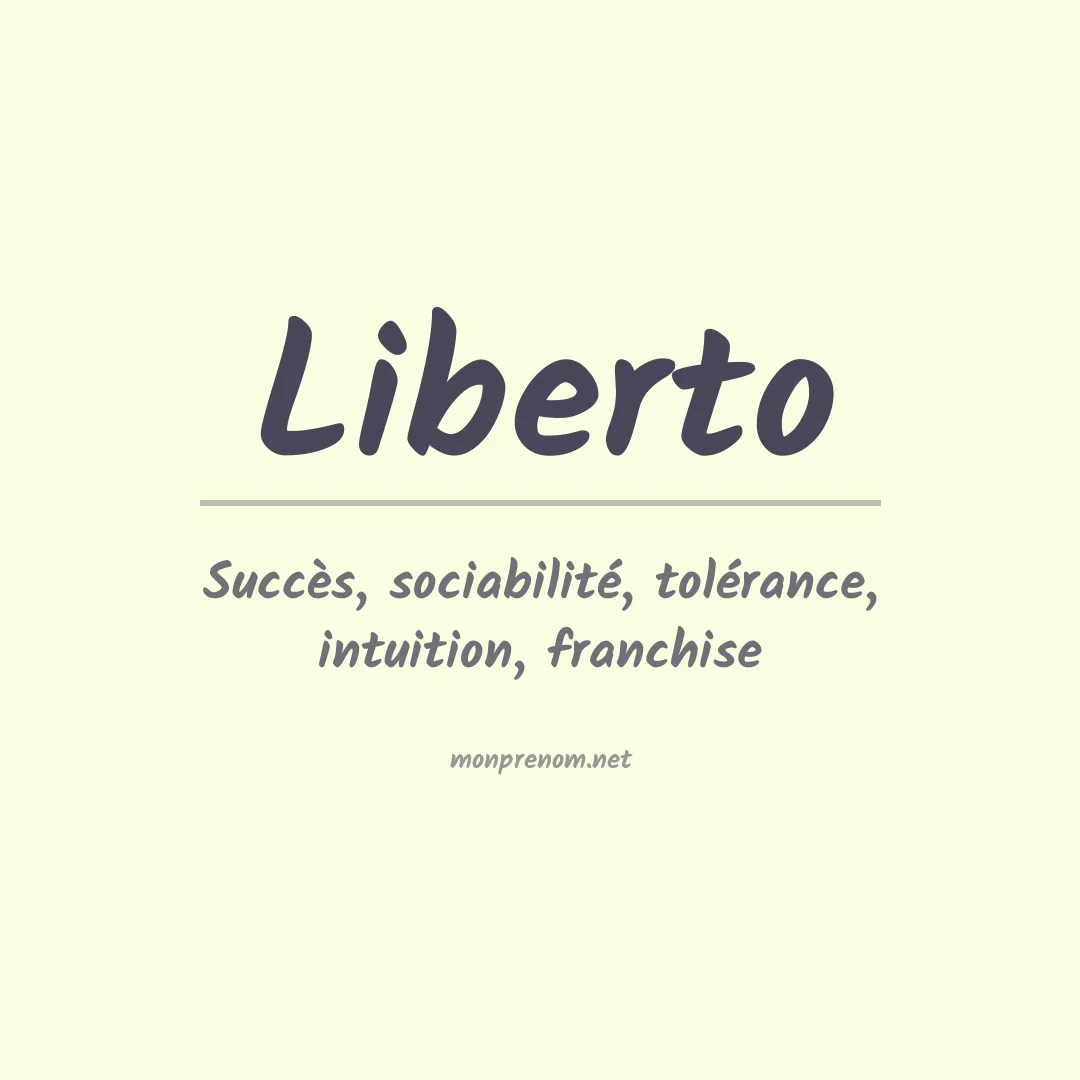 Prénom Liberto