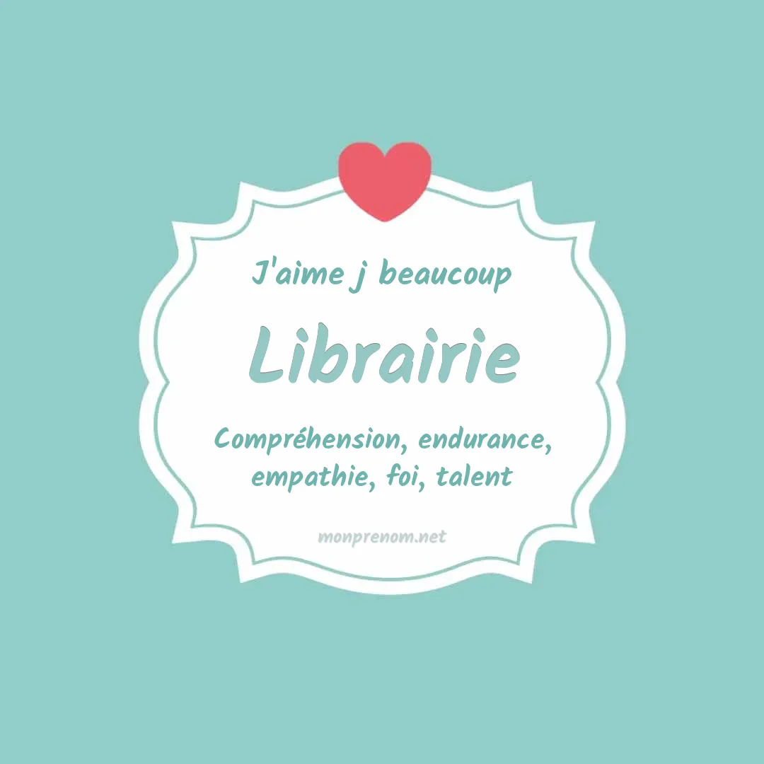 J'aime beaucoup Librairie