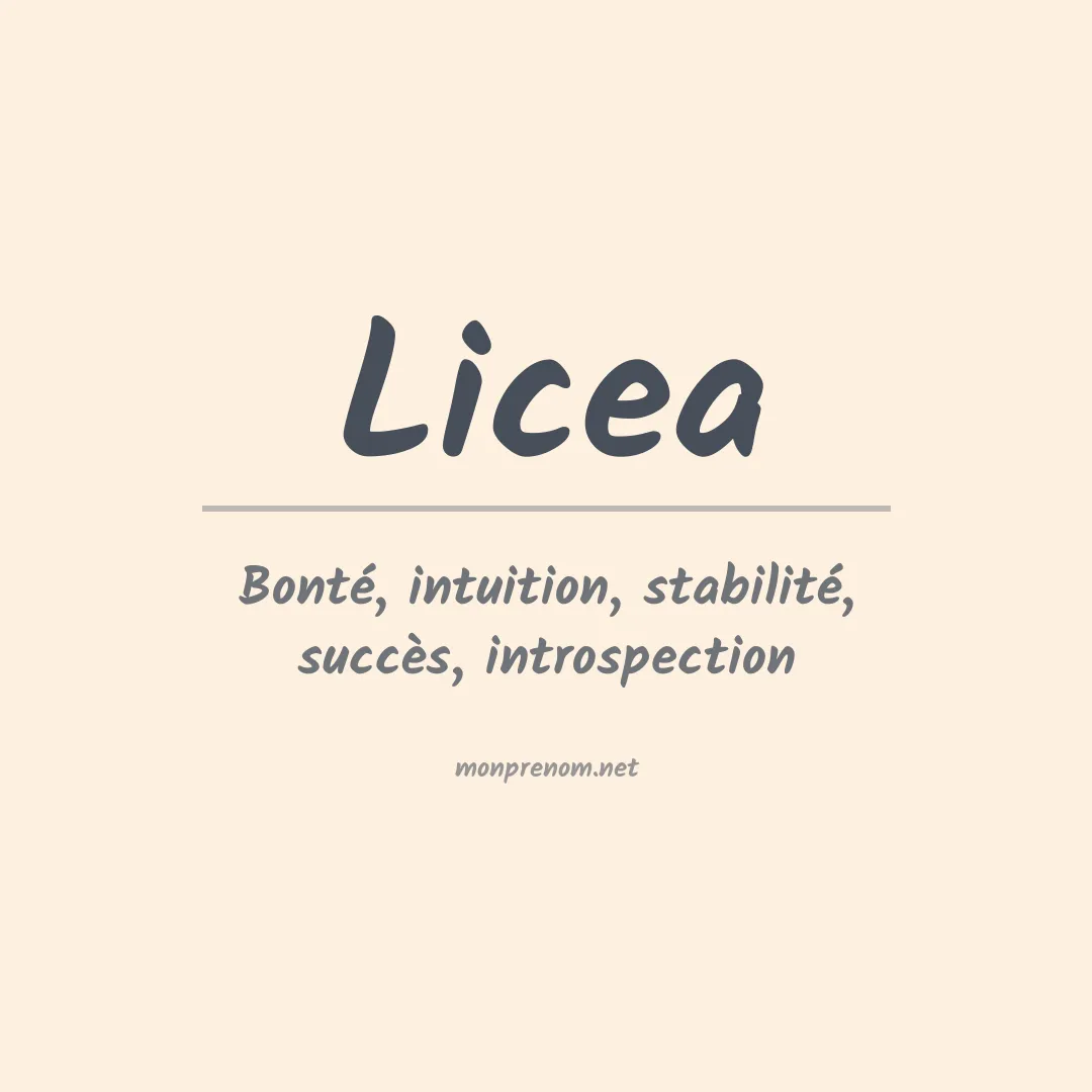 Prénom Licea