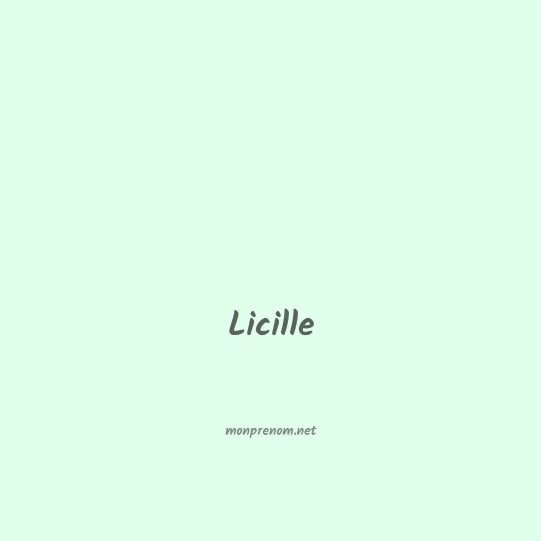 Licille en chinois