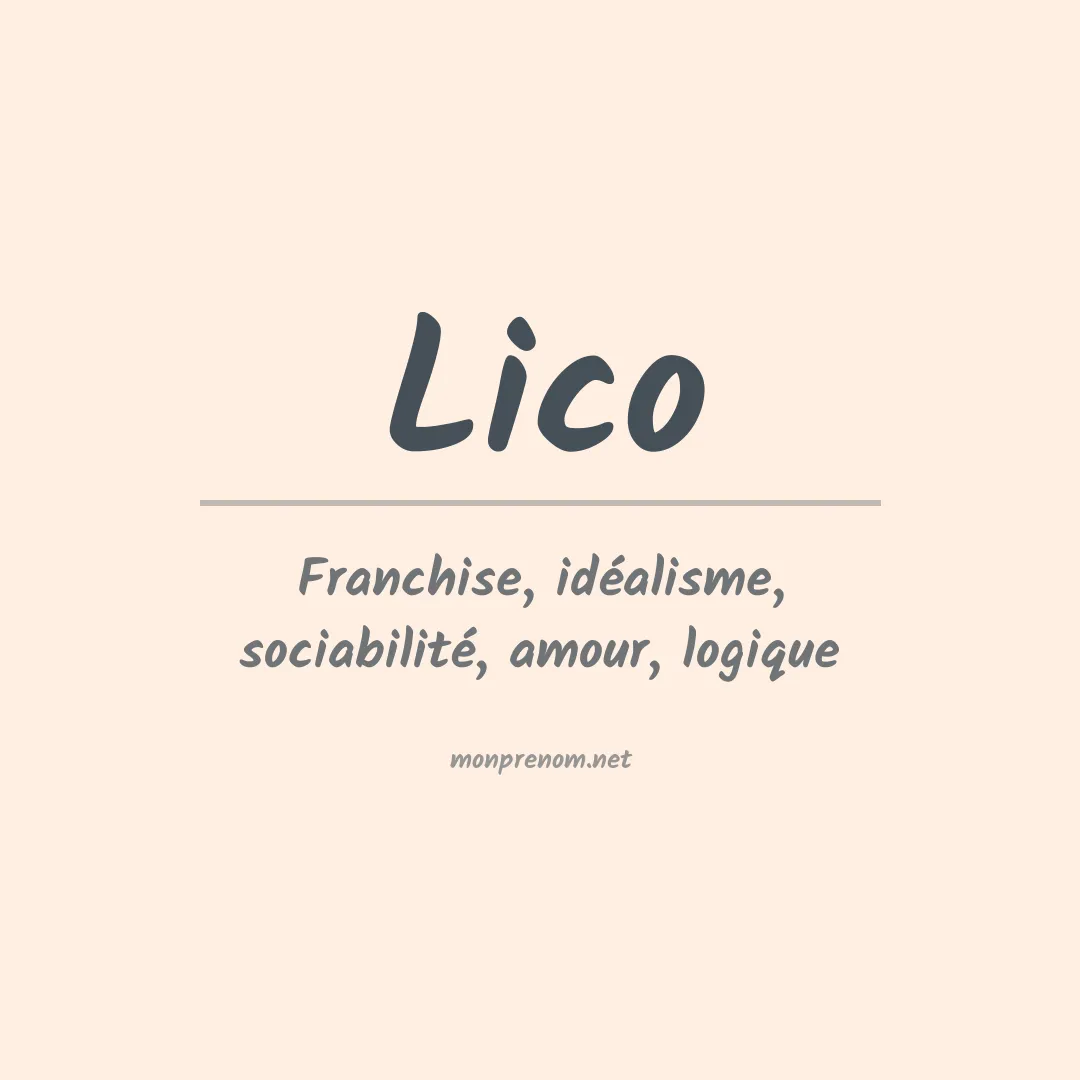 Prénom Lico