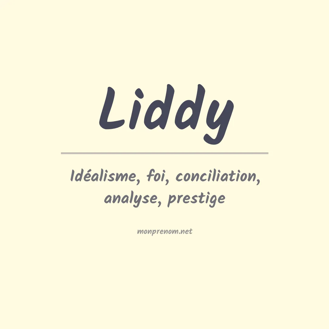 Prénom Liddy