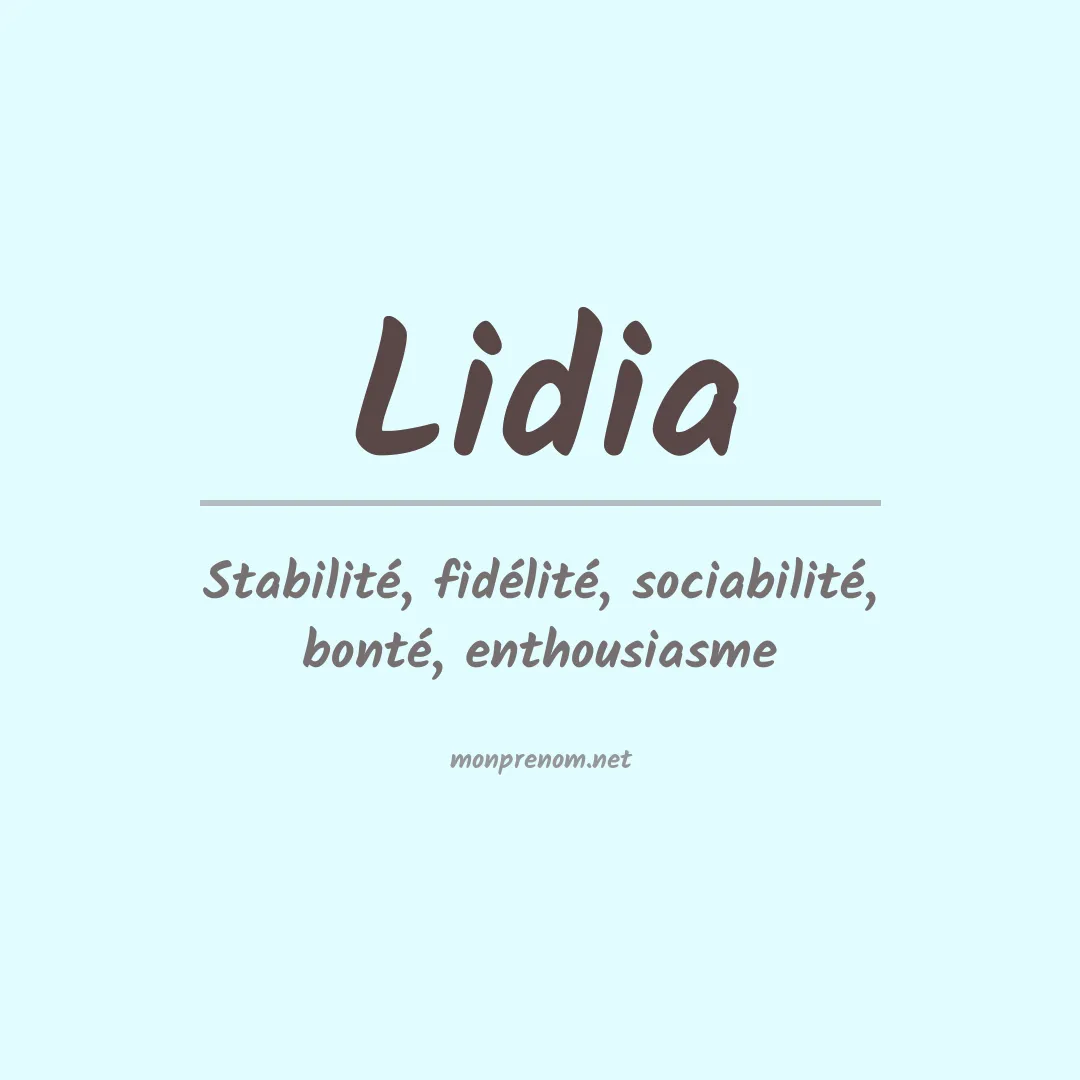 Prénom Lidia