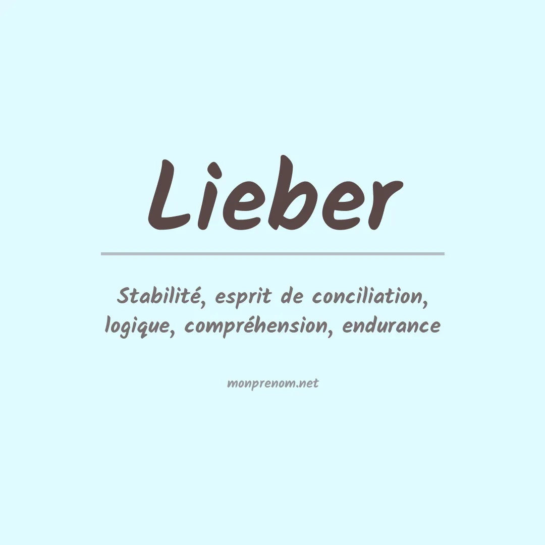 Prénom Lieber