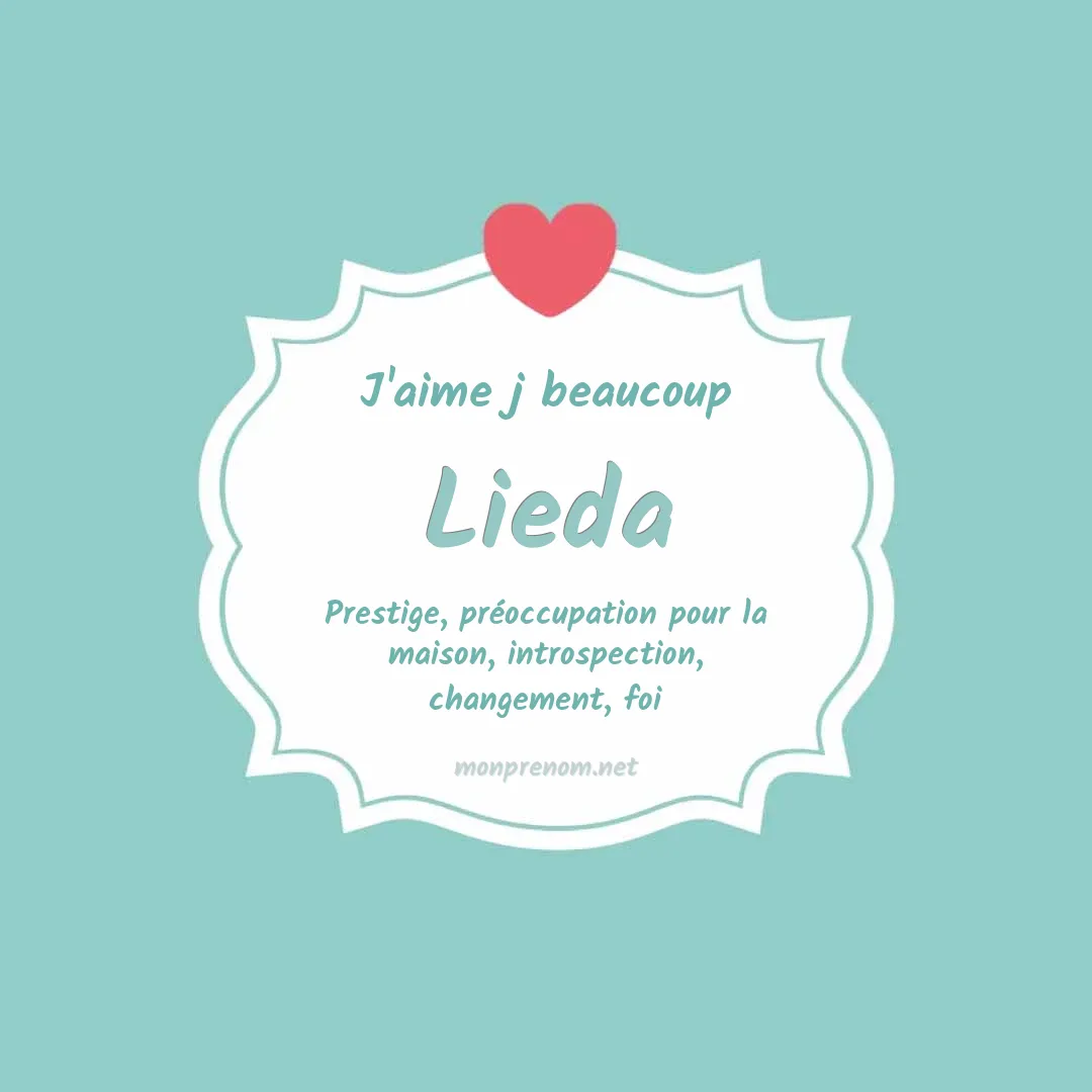 J'aime beaucoup Lieda