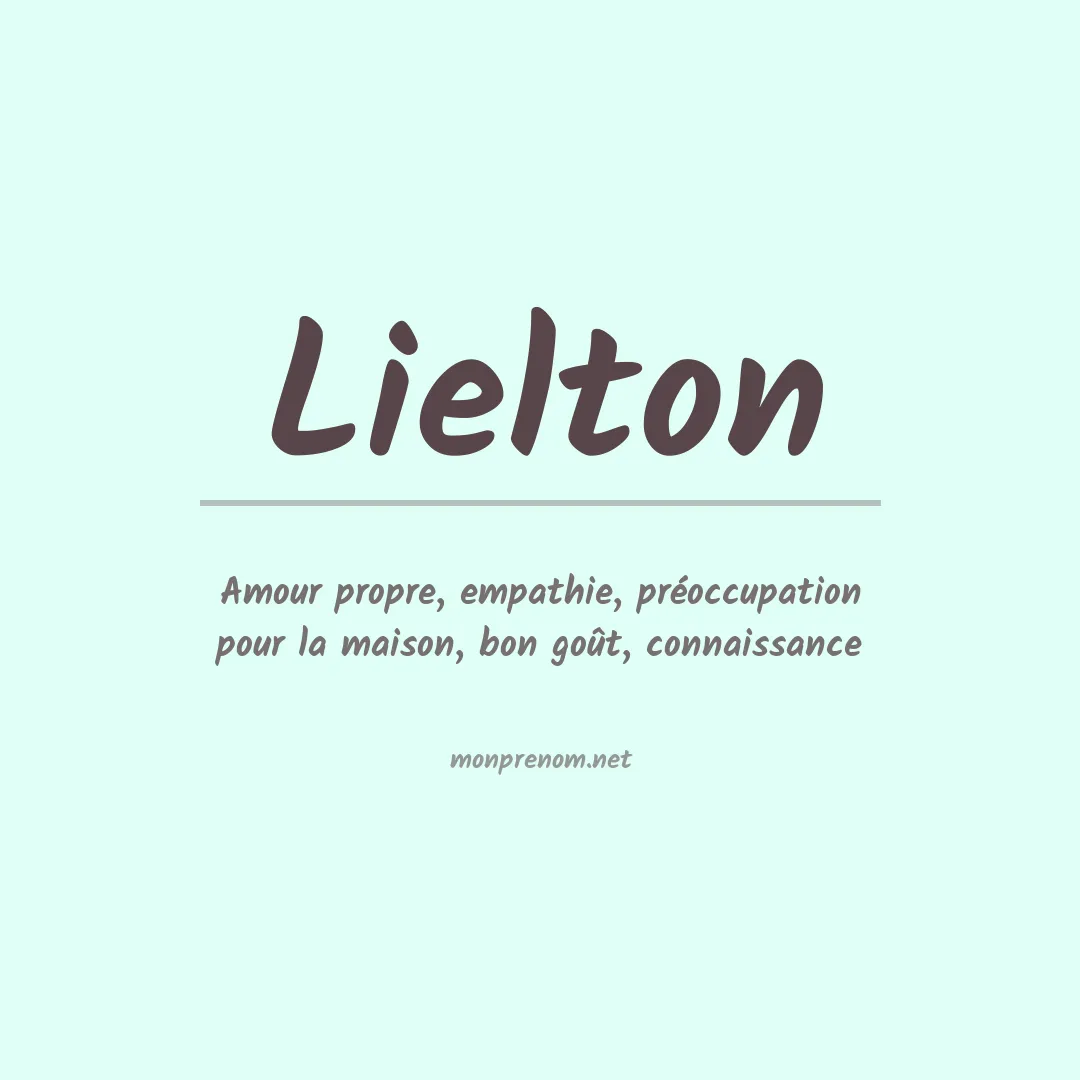 Prénom Lielton