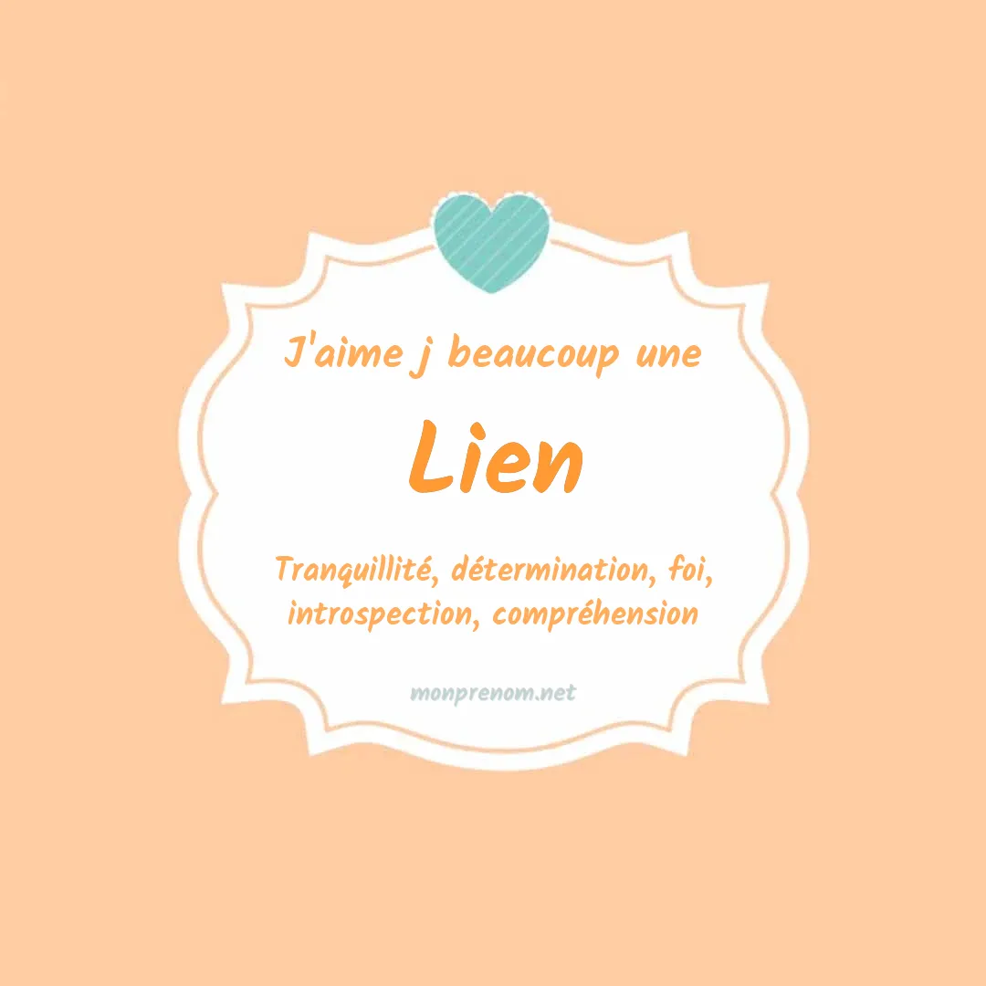 J'aime beaucoup Lien