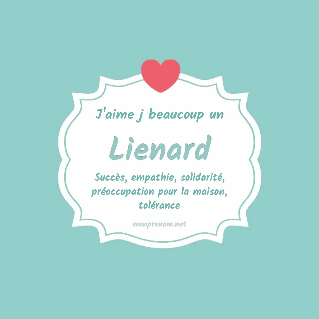 J'aime beaucoup Lienard