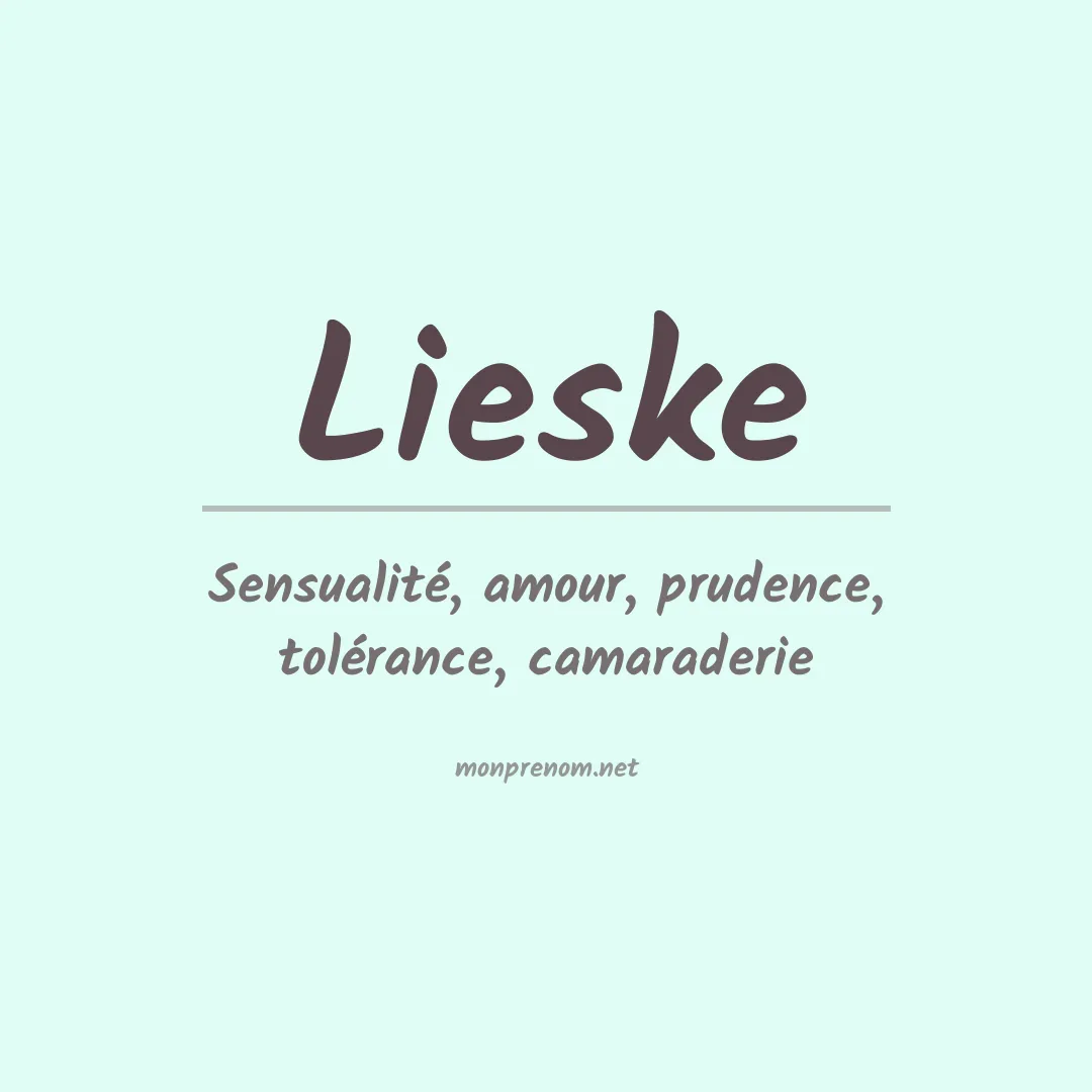 Prénom Lieske