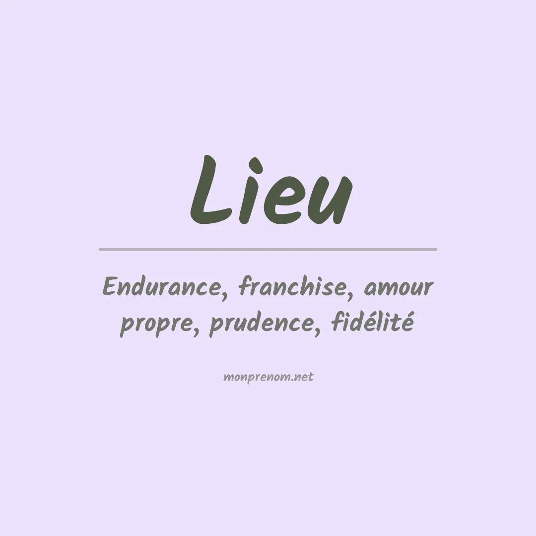 Prénom Lieu