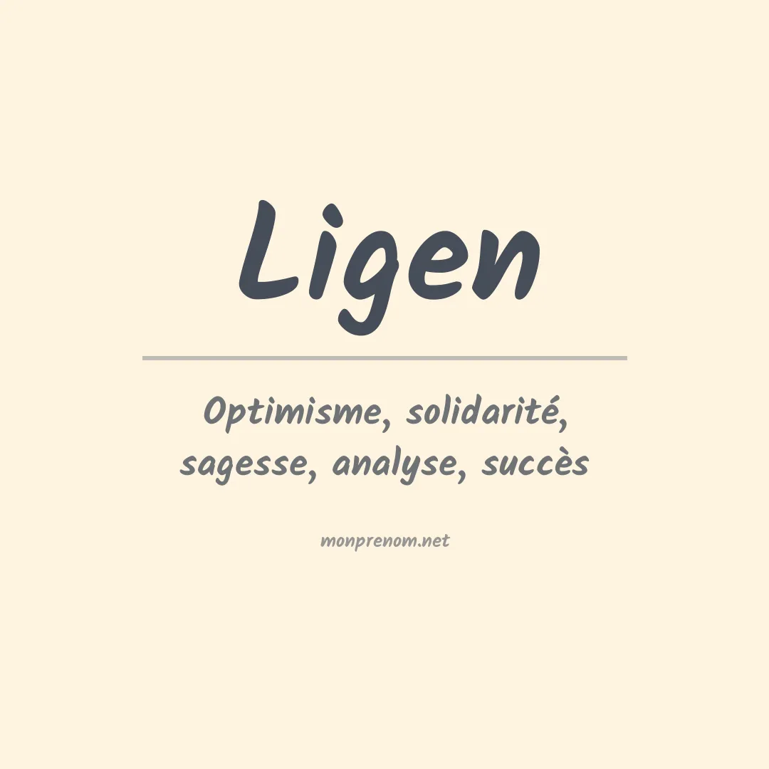 Signification du prénom Ligen