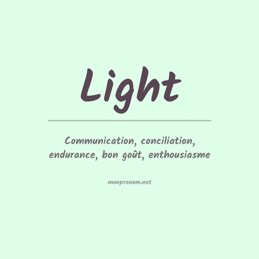 Prénom Light