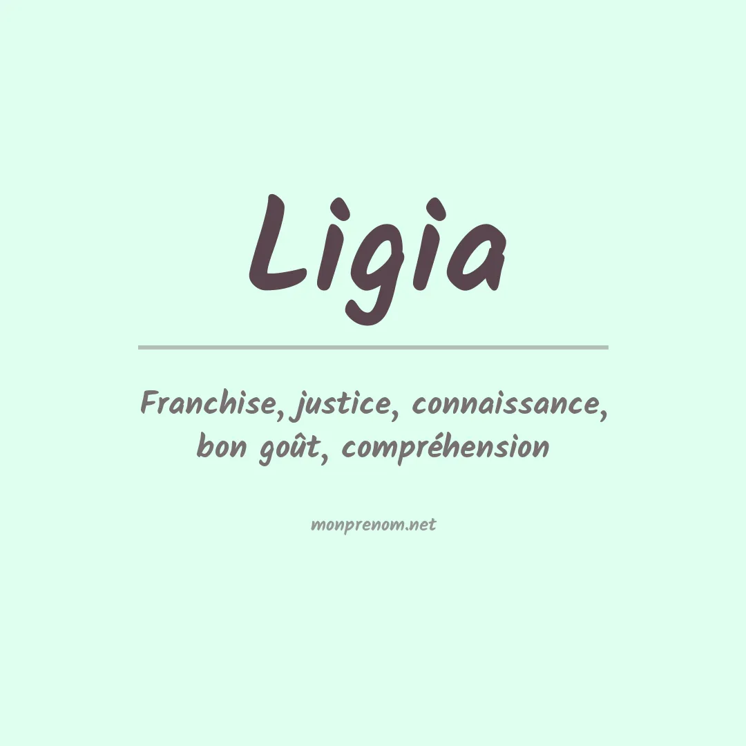 Prénom Ligia
