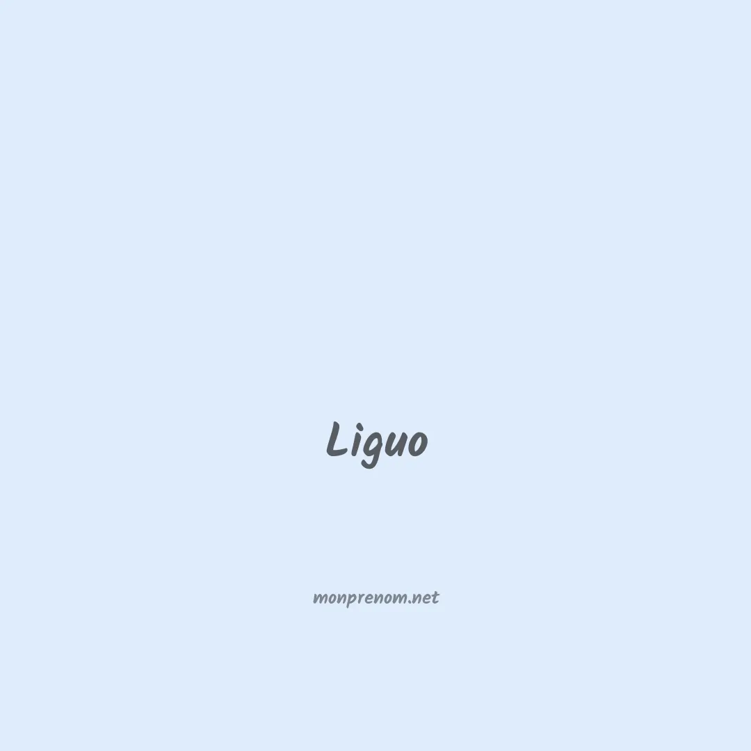 Liguo en chinois