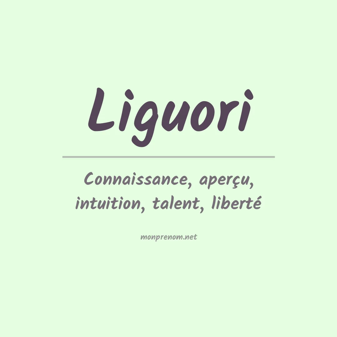 Prénom Liguori