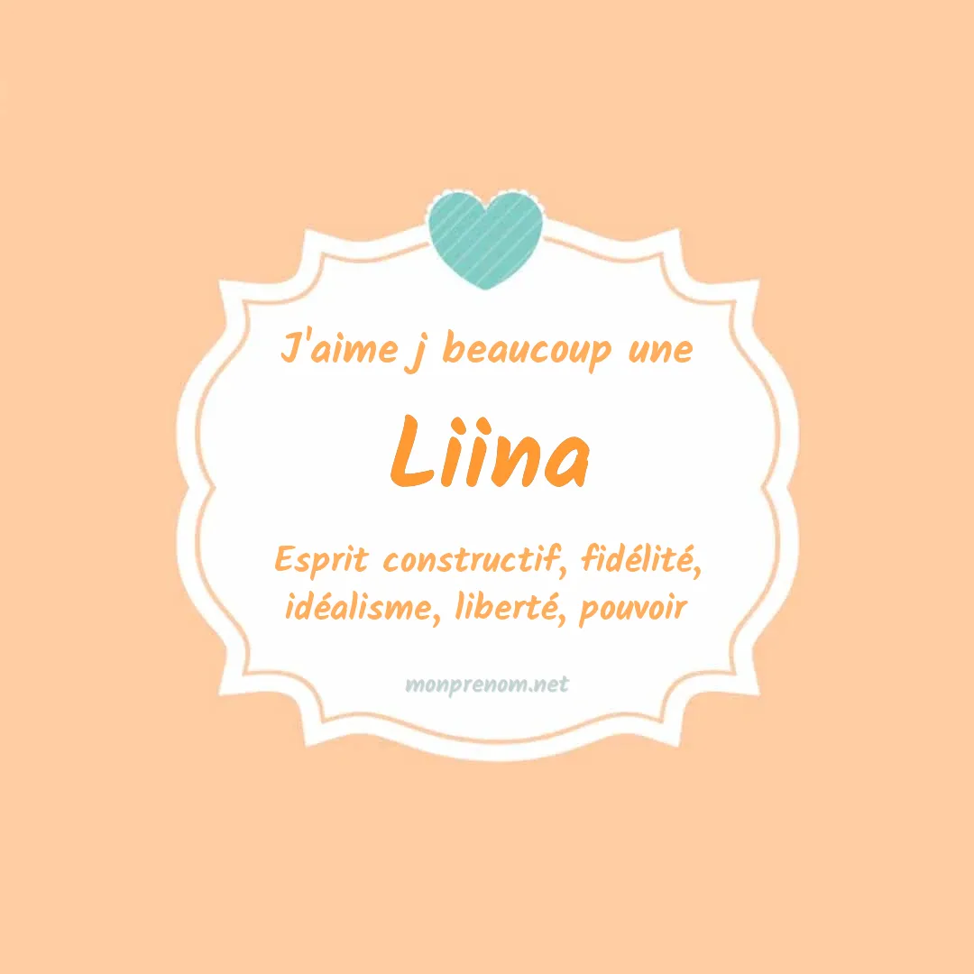 J'aime beaucoup Liina