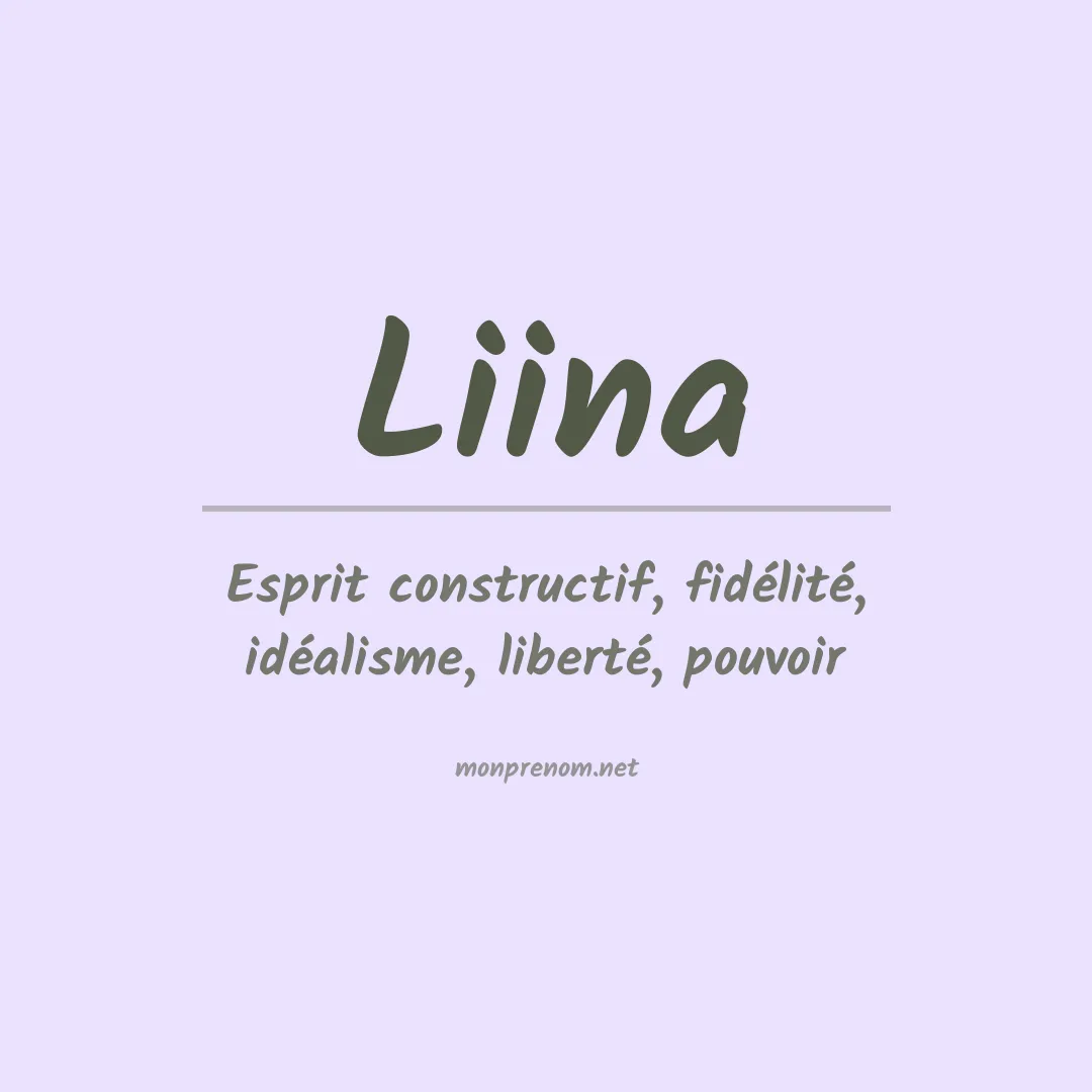 Prénom Liina