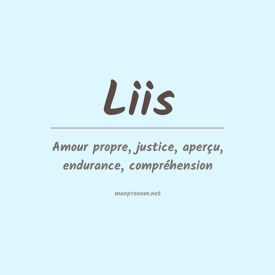 Prénom Liis