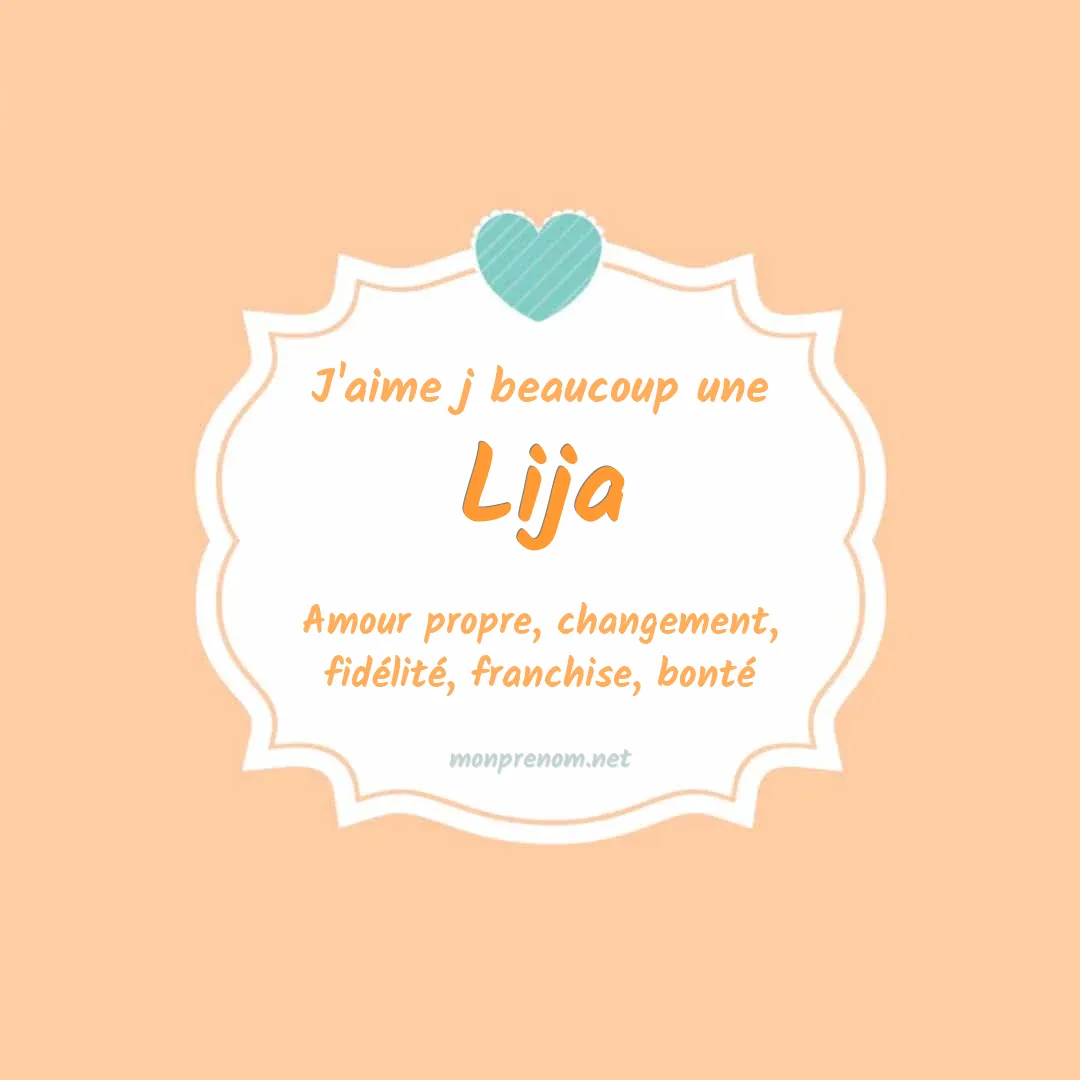 J'aime beaucoup Lija