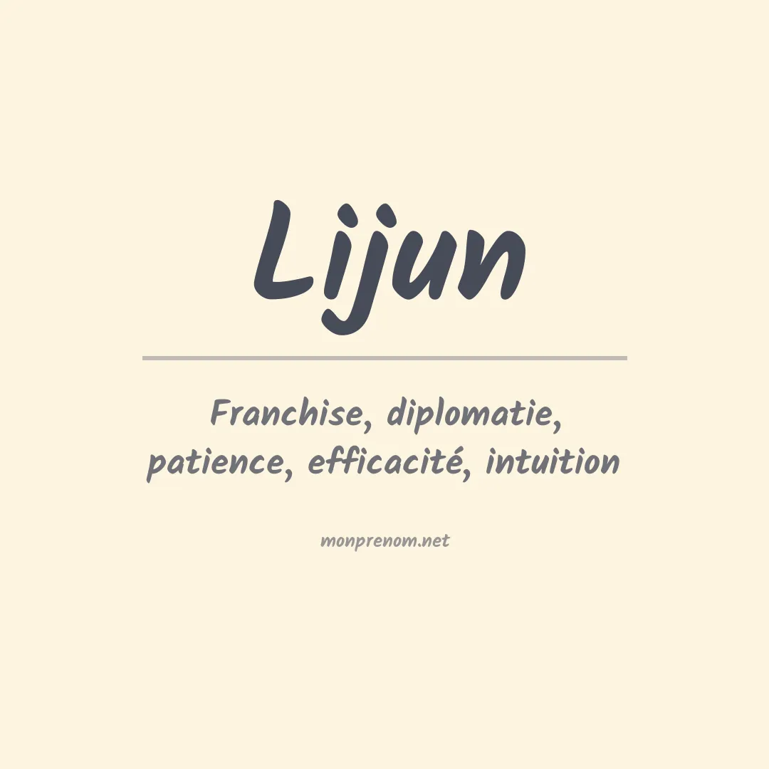 Prénom Lijun