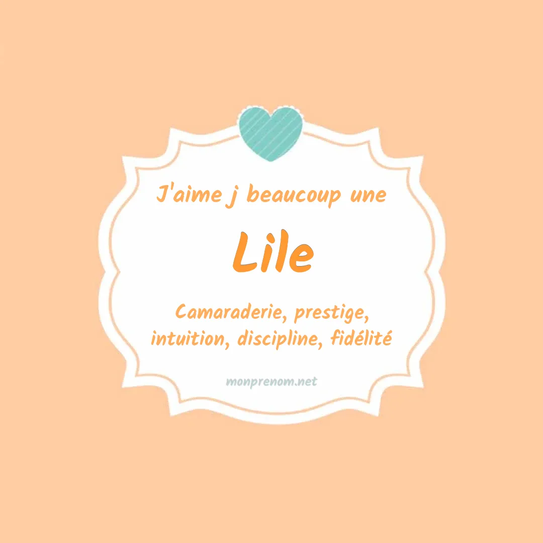 J'aime beaucoup Lile