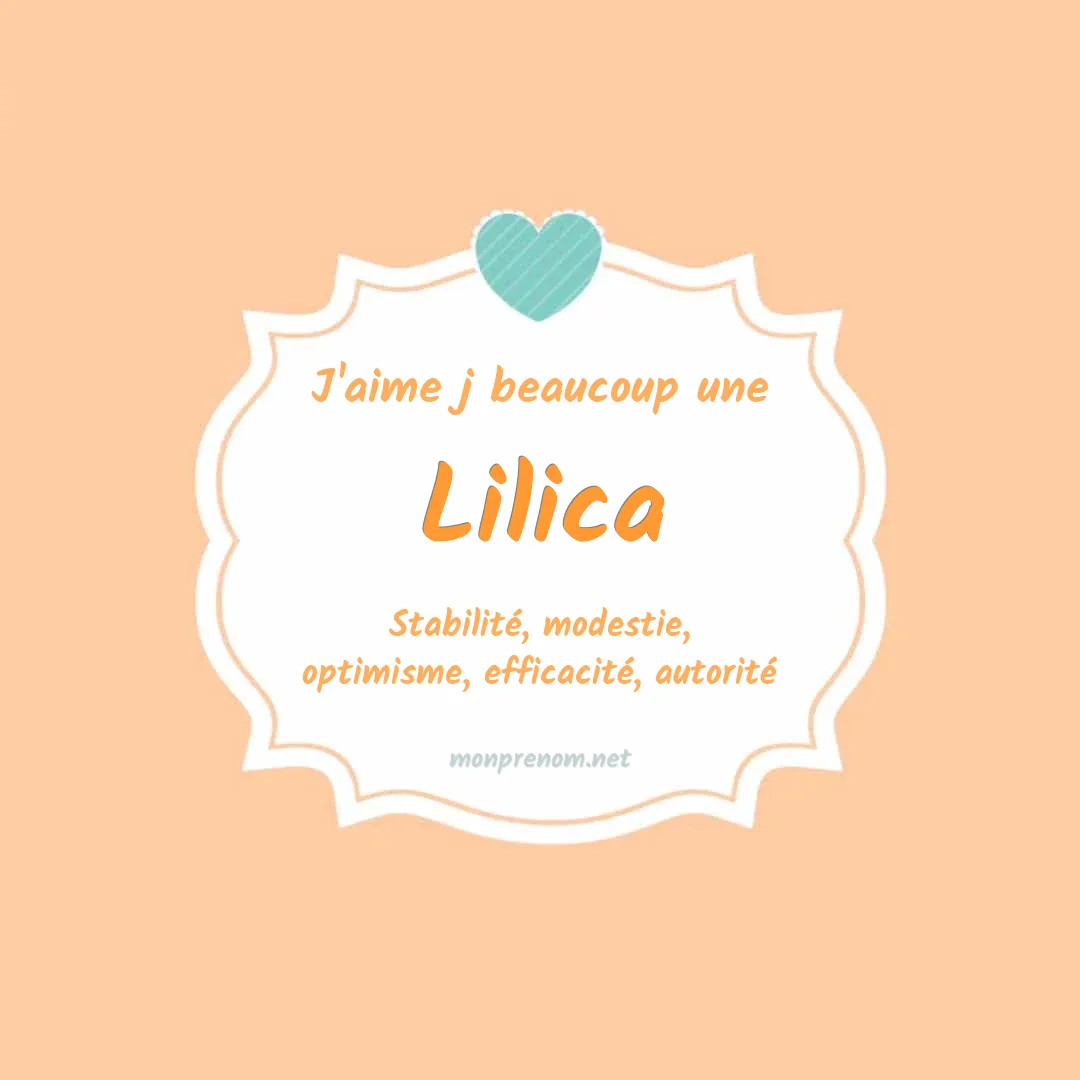 J'aime beaucoup Lilica
