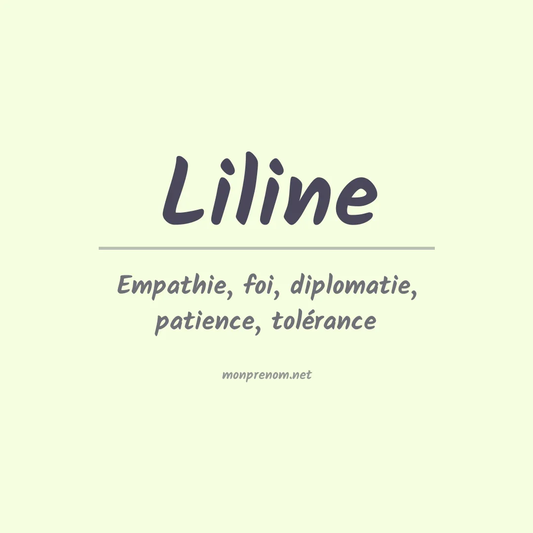 Prénom Liline