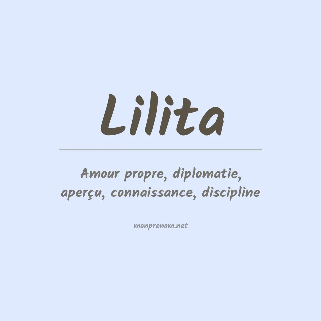 Prénom Lilita